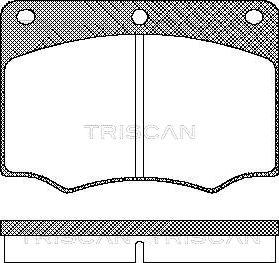 Triscan 8110 16839 - Тормозные колодки, дисковые, комплект autosila-amz.com
