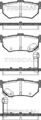 Triscan 8110 10998 - Тормозные колодки, дисковые, комплект autosila-amz.com