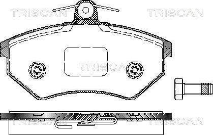 Triscan 8110 10975 - Тормозные колодки, дисковые, комплект autosila-amz.com