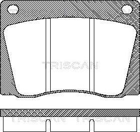 Triscan 92-P0137310 - Тормозные колодки, дисковые, комплект autosila-amz.com