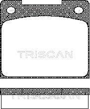 Triscan 8110 10424 - Тормозные колодки, дисковые, комплект autosila-amz.com