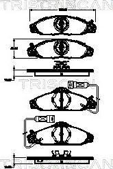 Triscan 8110 10541 - Тормозные колодки, дисковые, комплект autosila-amz.com