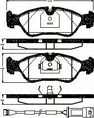 Triscan 8110 10550 - Тормозные колодки, дисковые, комплект autosila-amz.com