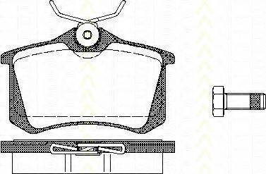 Triscan 8110 10503 - Тормозные колодки, дисковые, комплект autosila-amz.com