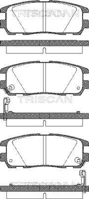 Triscan 8110 10516 - Тормозные колодки, дисковые, комплект autosila-amz.com