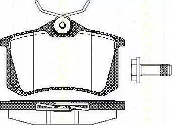 Triscan 8110 10512 - Тормозные колодки, дисковые, комплект autosila-amz.com