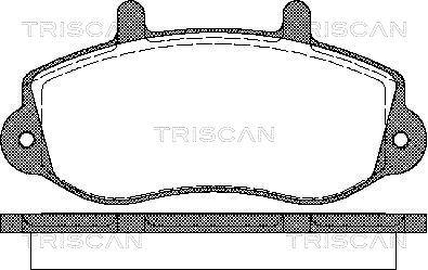 Triscan 8110 10526 - Тормозные колодки, дисковые, комплект autosila-amz.com