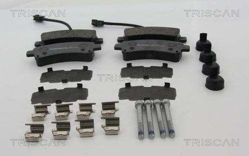 Triscan 8110 10607 - Тормозные колодки, дисковые, комплект autosila-amz.com