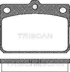 Triscan 8110 10009 - Тормозные колодки, дисковые, комплект autosila-amz.com