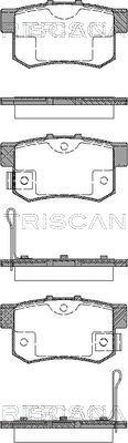 Triscan 8110 10019 - Тормозные колодки, дисковые, комплект autosila-amz.com