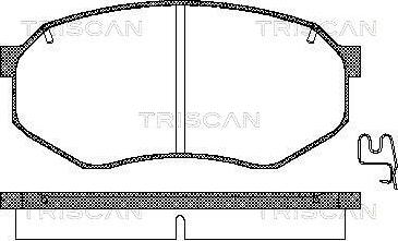 Valeo 551758 - Тормозные колодки, дисковые, комплект autosila-amz.com