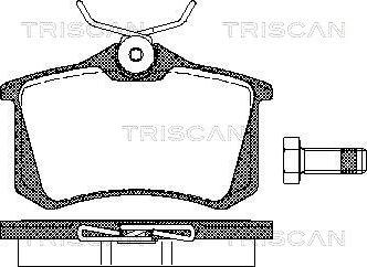 Triscan 8110 10864 - Тормозные колодки, дисковые, комплект autosila-amz.com