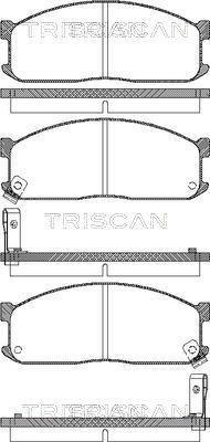 Triscan 8110 10873 - Тормозные колодки, дисковые, комплект autosila-amz.com