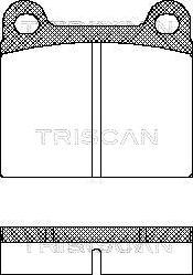 Triscan 8110 10201 - Тормозные колодки, дисковые, комплект autosila-amz.com