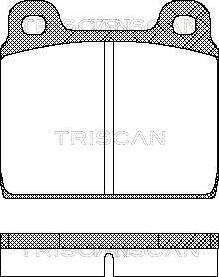 Triscan 8110 10203 - Тормозные колодки, дисковые, комплект autosila-amz.com