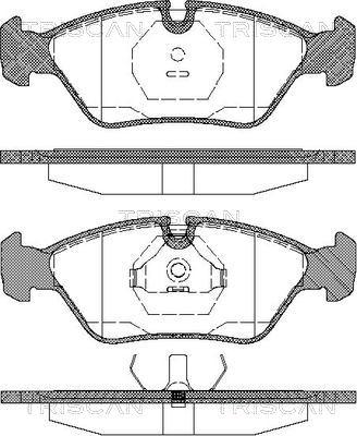 Triscan 8110 10225 - Тормозные колодки, дисковые, комплект autosila-amz.com