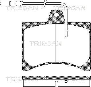 Triscan 8110 10790 - Тормозные колодки, дисковые, комплект autosila-amz.com