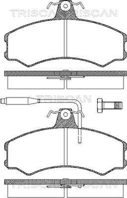 BOSCH 986567411 - Тормозные колодки, дисковые, комплект autosila-amz.com