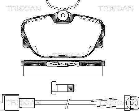 Triscan 8110 11949 - Тормозные колодки, дисковые, комплект autosila-amz.com