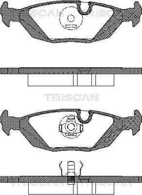 Triscan 8110 11099 - Тормозные колодки, дисковые, комплект autosila-amz.com