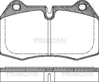 Triscan 8110 11004 - Тормозные колодки, дисковые, комплект autosila-amz.com