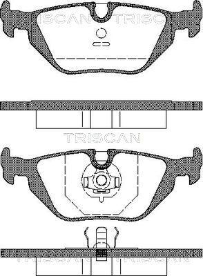 Triscan 8110 11001 - Тормозные колодки, дисковые, комплект autosila-amz.com