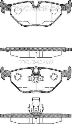 Triscan 8110 11003 - Тормозные колодки, дисковые, комплект autosila-amz.com