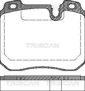 Triscan 28BK791 - Тормозные колодки, дисковые, комплект autosila-amz.com