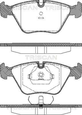 Triscan 8110 11898 - Тормозные колодки, дисковые, комплект autosila-amz.com