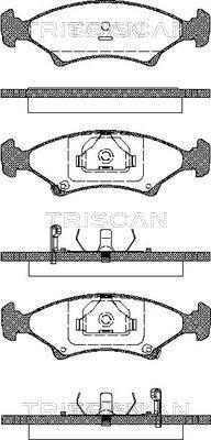 Triscan F 03B 150 253 - Тормозные колодки, дисковые, комплект autosila-amz.com