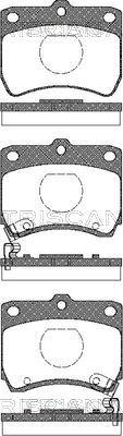 Triscan 8110 18001 - Тормозные колодки, дисковые, комплект autosila-amz.com