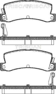 Triscan 8110 13955 - колодки дисковые торм. задн. Toyo autosila-amz.com