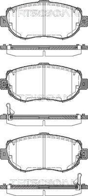 Triscan 8110 13044 - Тормозные колодки, дисковые, комплект autosila-amz.com