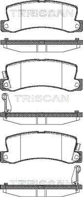 Triscan 8110 13040 - Тормозные колодки, дисковые, комплект autosila-amz.com