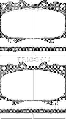 Triscan 8110 13048 - Тормозные колодки, дисковые, комплект autosila-amz.com