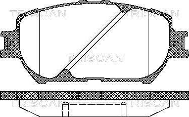 Triscan FDB1620-99 - Тормозные колодки, дисковые, комплект autosila-amz.com