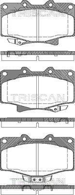 Triscan 8110 13052 - Тормозные колодки, дисковые, комплект autosila-amz.com