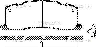Triscan 403612011 - Тормозные колодки, дисковые, комплект autosila-amz.com