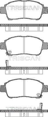 Triscan 8110 13019 - Тормозные колодки, дисковые, комплект autosila-amz.com