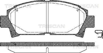 Triscan 8110 13014 - Тормозные колодки, дисковые, комплект autosila-amz.com