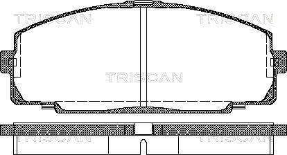 Triscan 8110 13016 - Тормозные колодки, дисковые, комплект autosila-amz.com