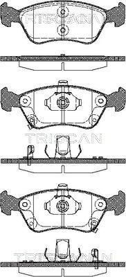 Triscan 8110 13018 - Тормозные колодки, дисковые, комплект autosila-amz.com