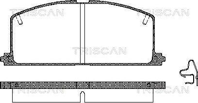 Triscan 8110 13089 - Тормозные колодки, дисковые, комплект autosila-amz.com