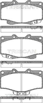 Triscan 8110 13030 - Тормозные колодки, дисковые, комплект autosila-amz.com