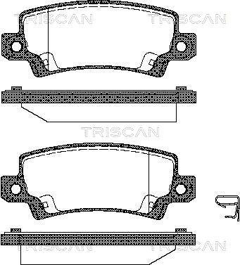 Triscan 8110 13031 - Тормозные колодки, дисковые, комплект autosila-amz.com