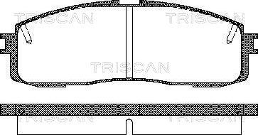 Triscan 8110 13152 - Тормозные колодки, дисковые, комплект autosila-amz.com