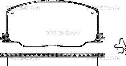 Triscan 8110 13879 - Тормозные колодки, дисковые, комплект autosila-amz.com