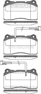 Triscan 8110 12004 - Тормозные колодки, дисковые, комплект autosila-amz.com