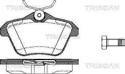 Triscan 8110 12003 - Тормозные колодки, дисковые, комплект autosila-amz.com