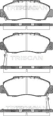 Triscan 8110 17009 - Тормозные колодки, дисковые, комплект autosila-amz.com
